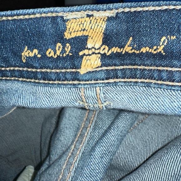 7 For All Mankind Flare Wide Leg Jeans with Vintage Wash size 29 - Picture 5 of 7